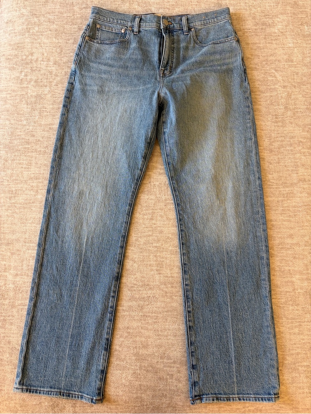 The 90s Creased High Waist Straight Leg Jeans